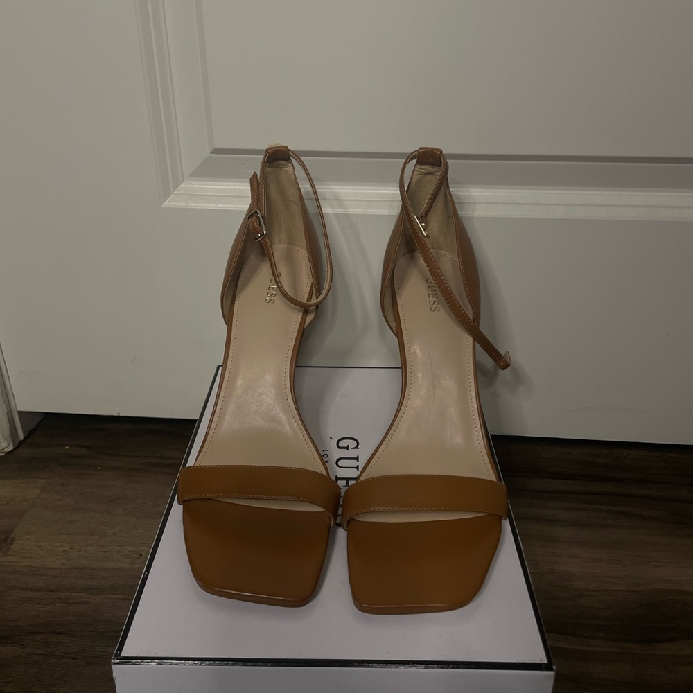 Cognac Tan Women's Guess Yael2  Sandals